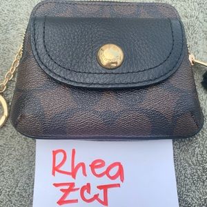 COACH Pennie Card Case In Signature Canvas